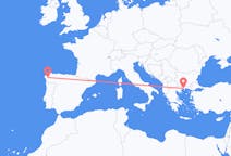 Flights from Santiago de Compostela, Spain to Kavala, Greece
