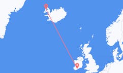 Flyg från Cork, Irland till Ísafjörður, Island