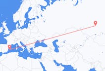 Flights from Krasnoyarsk, Russia to Ibiza, Spain