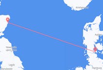 Flug frá Sønderborg, Danmörku til Aberdeen, Skotlandi