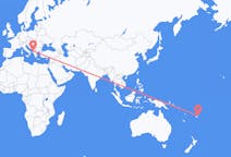 Flyreiser fra Savusavu, Fiji til Tirana, Albania