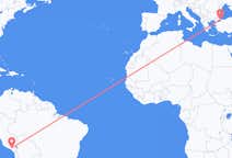 Flyreiser fra Arequipa, Peru til Istanbul, Tyrkia