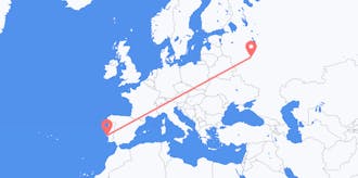 Flyg från Ryssland till Portugal