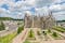 photo of panoramic view of the Château de Langeais and garden and town Langeais, Loire Valley, France.