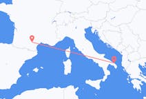 Flyrejser fra Castres, Frankrig til Brindisi, Italien