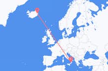 Рейсы из Ламеция Терме, Италия в Эйильсстадир, Исландия