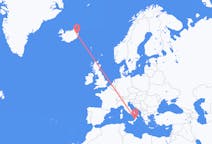 Рейсы из Ламеция Терме, Италия в Эйильсстадир, Исландия