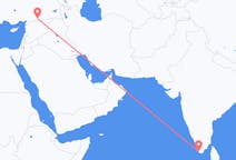 出发地 印度出发地 锡鲁万纳塔普拉姆目的地 土耳其Sanliurfa的航班