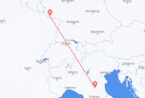 Flyg från Saarbrücken, Tyskland till Bologna, Italien
