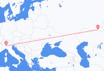 Fly fra Milano til Orsk