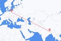 Flyg från Bhadrapur, Mechi, Nepal till Bydgoszcz, Polen