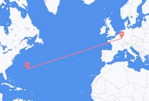 Lennot Bermudasta, Yhdistynyt kuningaskunta Luxemburgiin, Luxemburg