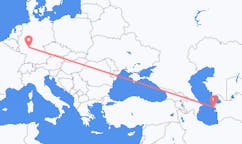Flyg från Türkmenbaşy, Turkmenistan till Frankfurt, Tyskland