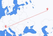 Fly fra Izjevsk til Milano