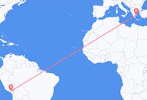 Flyreiser fra Arequipa, Peru til Athen, Hellas