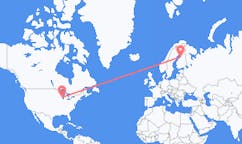 Flyg från Milwaukee, USA till Uleåborg, Finland