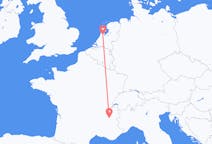 Flyg från Amsterdam, Nederländerna till Grenoble, Frankrike