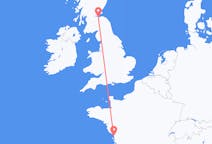 Flights from La Rochelle in France to Edinburgh in Scotland