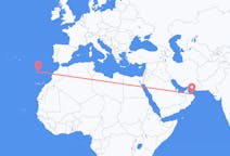 Flyreiser fra Muscat, Oman til Vila Baleira, Portugal