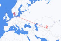 Flights from Khujand to Aarhus