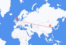 Flyg från Shijiazhuang, Kina till Newcastle upon Tyne, England