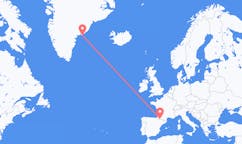 Flights from Lourdes, France to Kulusuk, Greenland