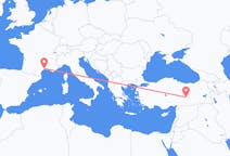 Flyreiser fra Malatya, til Montpellier