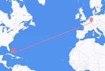 Flyreiser fra George Town, Bahamas til Saarbrücken, Tyskland