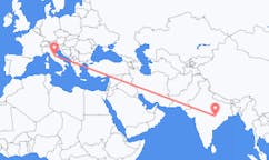 인도 라이푸르에서 출발해 이탈리아 페루자(으)로 가는 항공편
