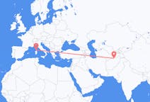Flyrejser fra Mazar-e Sharif, Afghanistan til Figari, Frankrig