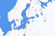 Flug frá Kraká, Póllandi til Rovaniemi, Finnlandi