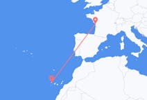 Vols depuis la ville de La Rochelle vers la ville de Santa Cruz de La Palma