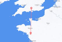 Vluchten van Southampton, Engeland naar Nantes, Frankrijk