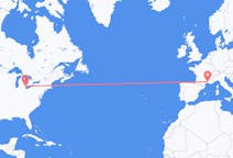 出发地 加拿大出发地 温莎目的地 法国尼姆的航班