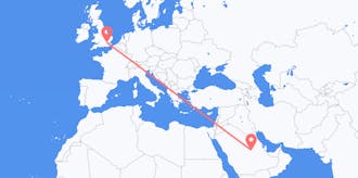 Flights from Saudi Arabia to the United Kingdom