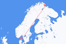 Vols depuis la ville d'Aalborg vers la ville de Kirkenes