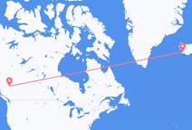 Flyrejser fra Prince George til Reykjavík