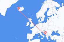 Flyreiser fra Podgorica, Montenegro til Reykjavík, Island