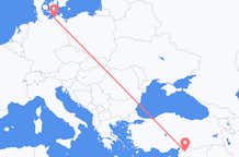 Flyrejser fra Aleppo, Syrien til Rostock, Tyskland
