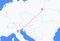 Flyreiser fra Lublin, Polen til Bologna, Italia