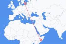 Flyrejser fra Mogadishu til Gdańsk