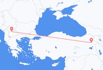 出发地 土耳其阿格瑞目的地 Republic of North Macedonia斯科普里的航班