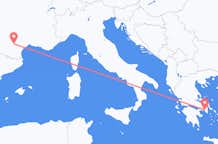 Flyg från Castres till Aten