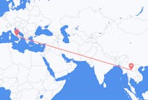 Flüge von Provinz Nan, Thailand nach Neapel, Italien