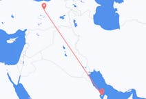 Vluchten van Bahrain Island naar Erzincan