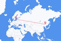 Flights from Harbin to Visby