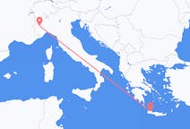 Vuelos de La Canea, Grecia a Turín, Italia