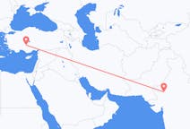 인도 조드푸르에서 출발해 터키 코냐에게(으)로 가는 항공편