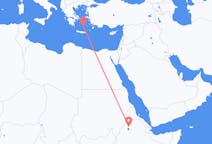 出发地 埃塞俄比亚出发地 貢德爾目的地 希腊圣托里尼的航班