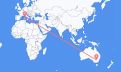 Flug frá Narrandera, Ástralíu til Olbia, Ítalíu